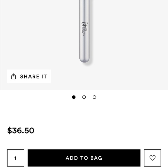 NWT IT Cosmetics #150 Airbrush Tapered Powder Bronzer Brush. Brand new in box. - Picture 5 of 14